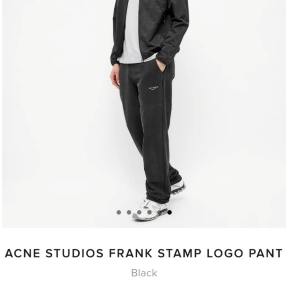 Acne Studios Black Logo Pants